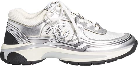 chanel sneakers women white|Chanel white transparent sneakers.